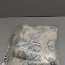 jinchan Lined Linen Blend Curtain Floral Curtains for Living Room 108 Inches Long Blue Peony Flower Printed Curtain Rod Pocket Back Tab Farmhouse Patterned Drapes Bedroom Window Curtains Set 2 Panels