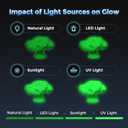 FLASHFORGE Rapid PLA Filament 1.75mm Luminous Green, 500mm/s High Speed Printing, Glow in The Dark 3D Printer Filament 1kg Spool, Dimensional Accuracy +/- 0.02mm, Brilliant, Long-Lasting Glow