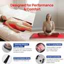 Red Light Therapy Mat for Body, 39" x 23" Large Size Near Infrared Red Light Therapy Pad Full Body, 660nm&850nm(520 LEDs), Adjustable Timer and Power Levels