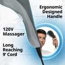 Wahl Soothing Vibration Corded Massager with 4 Attachment Heads, 2 Speed Massage Tool for Pressure & Pain Relief on The Face, Neck and Head, FSA Eligible, Model 4120-600