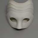 Leyndo 24 Pcs Paper Mache Masks Half Face White Masquerade Mask DIY Blank Mardi Gras Halloween Cosplay Party (Modern Style)