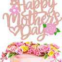 Happy Mothers Day Cake Decoration Mothers Day Cake Topper Best Mom Ever We Love You Mommy Happy Mothers Day Holiday Glitter Rose Gold Party Supplies