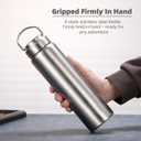 CDJ 20oz Uninsulated Single Wall Stainless Steel Water Bottle, Reusable Metal Water Bottle for Sports, Leakproof and Durable, Perfect for Hiking, Gym, Picnics, and Outdoor Activities
