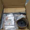 Black Chandelier, 6-Light Farmhouse Chandelier for Dining Room Lighting Fixtures Hanging, Dining Light Fixtures Industrial Modern Chandelier for Bedroom, Foyer, Hall, Kitchen, Living Room and Entryway