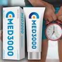 Gel Med3000 for Men - Powerful ED Cream and Blood Flow Enhancer - Erectile Dysfunction Supplements Cream