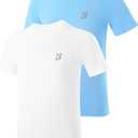 Roadbox Boys Rash Guard Swim Shirt, UPF 50+ Sun Protection Short Sleeve, XL