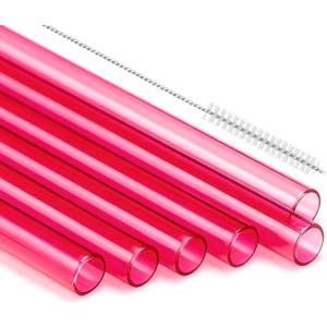 12" Extra Long Straws for Stanley 40 oz / 30 oz Tumbler Straw Replacement,Reusable Tritan BPA Free Also Fit Simple Modern, Owala 40oz / 30oz Tumblers and Big Size Cups (Red)