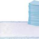 Amazon Basics Leak-Proof Dog and Puppy Potty Training Pee Pads with Quick-Dry 5-Layer Surface, Standard Absorbency, Giant Size, 27.5 x 44 Inch, Blue & White, 40-Pack