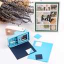 BAOFALI 1X1 inch Square Punch Lever Action Craft Punch Making 1X1 inch Equilateral Square for Paper Crafting Scrapbooking DIY Card Making Arts Crafts Supplies