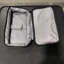 FITYLE Double Layer Makeup Bag Toiletry Storage Case with Handle Travel Essentials Durable Dustproof with Zipper Travel Cosmetic Bag black