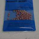 100Pcs Natural Crystal Beads Stone Gemstone Round Loose Energy Healing Beads with Free Crystal Stretch Cord for Jewelry Making (Rhodochrosite, 8MM) (8MM, Rhodochrosite)