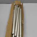 CorkLatta Brushed Nickel Shower Curtain Rod 31 to 80 Inch,1 Inch Diameter Adjustable Spring Tension Stainless Steel Telescoping Rod,Easy Install,No Rust