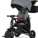 QPlay Baby Bike Stroller for Age 10 Months to 6 Years Old,8 in 1 Folding Toddler Bike Stroller with Removable Canopy & Guardrail Rotatable Seat -Tricycle for Toddlers Age 3-5 Boys & Girls Gift Trike, 43.31 inches x 20.91 inches x 39.37 inches