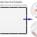 120 inch Projector Screen 16:9 Foldable Anti-Crease Portable Projector Movies Screens for Home Theater Outdoor Indoor Support Double Sided Projection
