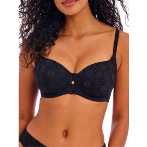 Freya Women's Nomad Nights Underwire Sweetheart Bikini Top (34F, Black)