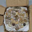 Qualdout River Rocks Stepping Stones Pavers Outdoor for Garden Walkway, Decorative Pebbles Polished Gravel for Backyard Lawn Patio Pathway Landscaping, Set of 6 (Hexagon)