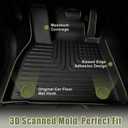 Priprilod Floor Mats Fit for Ford Maverick Hybrid 2022-2025 All Weather Protector TPE Floor Liners Custom Fit Car Mats Non-Slip,Only Fits Hybrid Models