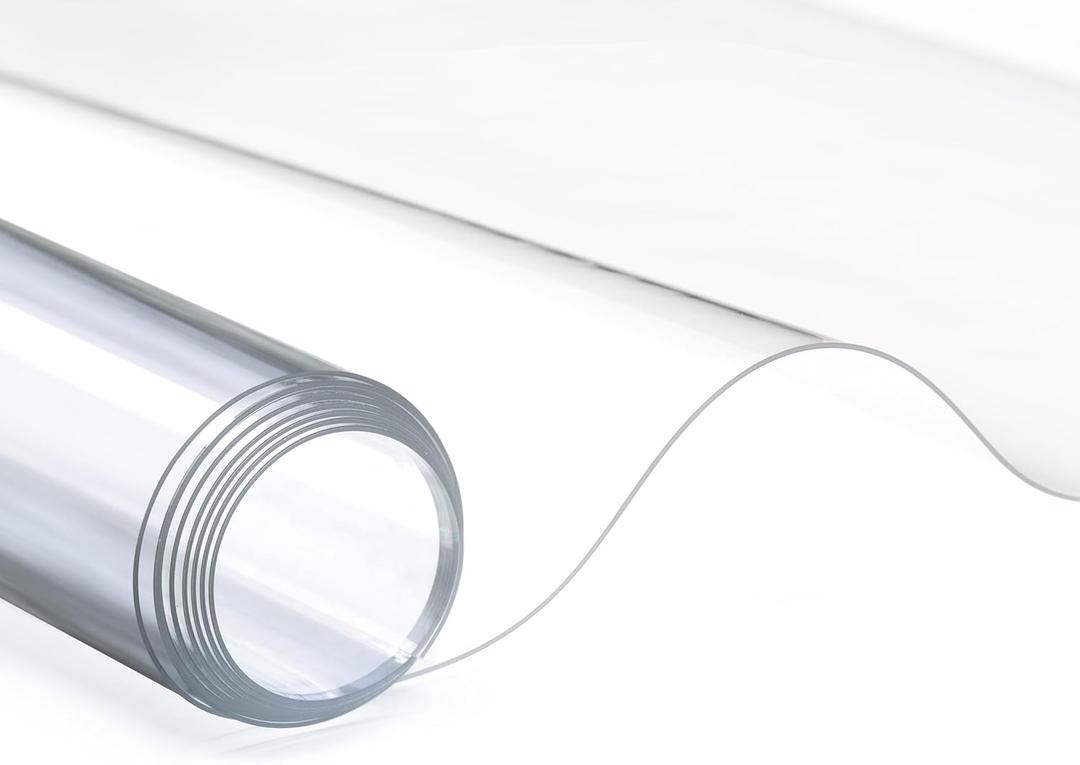 Clear Marine Vinyl Sheeting, 30 Gauge, 5 Yard Roll of Transparent Plastic, Storm Windows, Covering, Protection, Tablecloth Protector