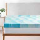 JJDANFILL 3 Inch Gel Swirl Memory Foam Mattress Topper for Pressure Relieving Cooling Gel InfusedCertiPUR-US Certified - King