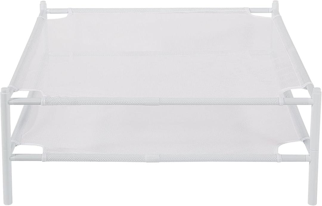 STO STO Sweater Drying Rack, 2-Pack Stackable Mesh Clothes Drying Rack, Laundry Drying Rack for Sweaters, Socks, Toys, White