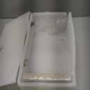 Necklace Holder, Acrylic Jewelry Organizer with 24 Hooks, Rotation Clear Necklaces Pendant Display Case Stand, Dustproof Velvet Tray Hanging Rack Storage for Earrings Rings