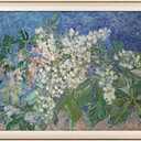 VIYYIEA Framed Canvas Wall Art, Flowers Wall Art for Living Room, Vintage Oil Painting Picture, Van Gogh Home Decor, Bathroom Wall Decor -【Chestnut Branches】-(24"x36")