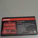 Egofine 46 Pieces 1/4 inch Drive Socket Ratchet Wrench Set, with Bit Socket Set Metric and Extension Bar for Auto Repairing and Household, with Storage Case