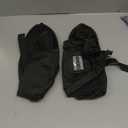 Waterproof Shoe Covers, Reusable & Foldable Rain Boot Shoe Cover with Zipper, Non-Slip, Reflector, Men Women Rain Gear, Black