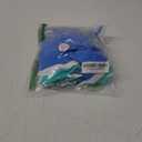 Jolefille Women Two Piece Bandeau Swimsuit - Bathing Suit Tummy Control Color Block Bikini Set Coverage Strapless Top Tankini (Small, Blue)