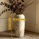 GDSZJLJ Rustic Ceramic Floor Vase, 19.7 Inch, Farmhouse Large Decor