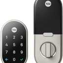 Google Nest x Yale Lock - Tamper-Proof Smart Lock for Keyless Entry - Keypad Deadbolt Lock for Front Door - Satin Nickel