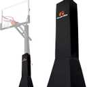 Goalrilla Deluxe Weatherproof Basketball Pole Pad for Ultimate Protection and Player Safety, Black