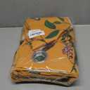 MYSKY HOME Floral Blackout Curtains 95 inches 2 Panels Set for Dining Room Vintage Mid Century Style Lemon Hummingbird Patterned Room Darkening Thermal Insulated Drapes Grommet, W52 per Panel, Yellow