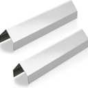 2 Pcs Deep Fryer Splash Guard Stainless Steel Joining Strip 20 Gauge Thickness Commercial Deep Fryer Joint Adapter Connector Curved Parts(23 3/8"L x 2 3/8"W x 2 1/4"H)