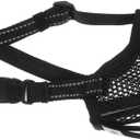 GANAZONO Dog Muzzle Soft Mesh Adjustable Breathable Mouth Cover for Dogs Biting and Scavenging Protection Suitable for Breeds Comfortable and Safe Design (15.50X8.00X0.20CM)