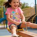 RAISEVERN Girls Clothes Cute Graphic Shirts Kids Short Sleeve T-Shirt Ocean Tee Tops Outifits (Pink) 3-4T