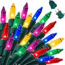 Joiedomi Multicolor Christmas String Lights,300(3x100) 64.2FT Christmas Fairy Tree Lights Plug in for Indoor Outdoor Xmas Decorations Patio Holiday Theme Party Yard House,Green Wire