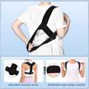 Posture Corrector for Men, Adjustable Upper Back Brace, Neck, Shoulder, Back and Lumbar Pain Relief