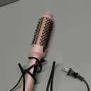 Infrared Thermal Brush, 1.5 Inch Heated Round Brush for Women, Dual Voltage Negative Ion Hot Brushes Styler for Blowout Look, Curling & Volumizing & Straightener for Dry Hair