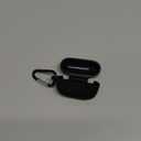  Apple Air Pod PRO Silicone Case Protective Cover, Carabiner Clip - Black