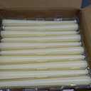 YOROXRG 100Pack Ivory Taper Candles, 7-8 Hours Burn Time, Unscented, Smokeless and Dripless, 0.75 x 10 Inch Dinner Candle Set for Household, Wedding, Party and Home Dcor Candlesticks