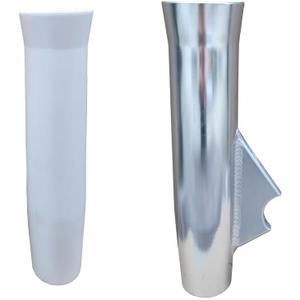 Brocraft Aluminum Rod Holder Flared with Blade / Aluminium Flared Weld-On Rod Holder with Blade