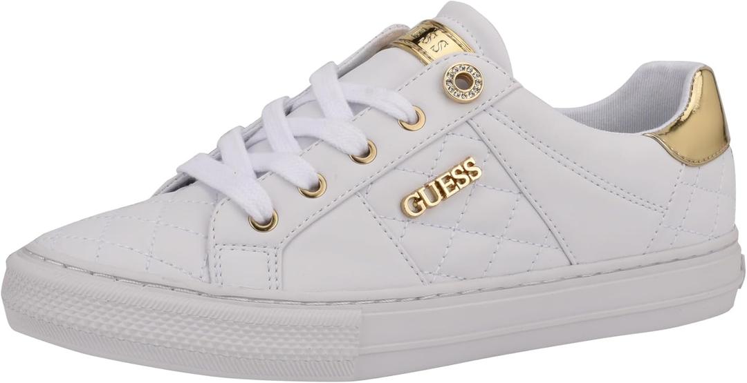 Guess Women's Loven Sneaker, White, 11
