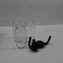 Glass Mason Jar Pitcher with Pour Spout Lid, 64OZ Leak-proof Wide Mouth Jugs for Cold Brew Coffee, Breast Milk Storage, Water, Sets of 3