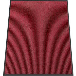 Front Door Mat Outside Entrance, Dirt Trapper Doormat 48" x 36" | Non Slip Indoor Outdoor Welcome Mat for Entryway, Absorbent Commercial Floor Mat for High Traffic Area, All Weather, Red