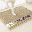 Muddy Mat | Super Water Absorbent Door Mat Indoor, Microfiber Quick Dry Chenille Entryway Rug, Slip Resistant Front Door Mat, Indoor Mats for Entryway, Machine Washable Pet Rug, Sand 16" x 24"