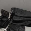 Umbrauto SUV Air Mattress for Trunk: Upgraded Car Camping Mattress with Flocked Surface and Extra Thick Bottom, Van Sleeping Bed for Back Seat with Pump, Nozzle, Repair Patch, Carry Bag (Black)