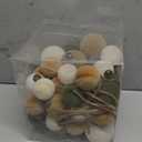 XmasExp 36PCS Velvet Christmas Ornaments Set Mixed Flocked Balls Ornaments Shatterproof Christmas Tree Decorations for Holiday,Party,HomeMixed