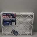 BNX TruFilter 20x25x1 Air Filter MERV 13 (6-Pack) - MADE IN USA - Electrostatic Pleated Air Conditioner HVAC AC Furnace Filters for Allergies, Pollen, Mold, Bacteria, Smoke, Allergen, MPR 1900 FPR 10