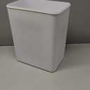 Bathroom Trash Cans with Lid Touchless Automatic Motion Sensor 4 Gallon Small Garbage Can, Smart Electric Plastic Narrow Garbage Bin for Living Room Bedroom Office Kitchen (White)